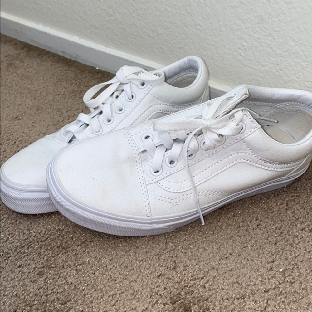 White old school vans